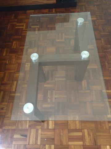 Mesa de centro com tampo de vidro temperado - Foto 3