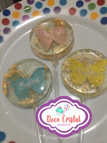 Pirulito de cristal personalizado