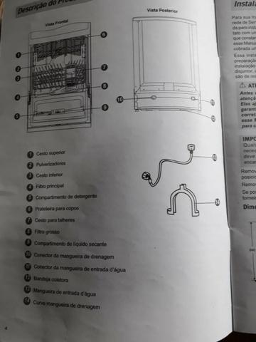 Lava-louças Eletrolux 8 Serviços em aço inox - Foto 5