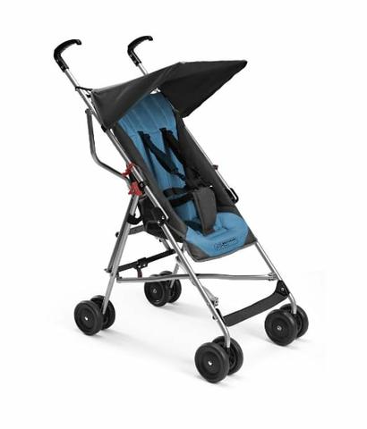 Carrinho de bebê, guarda chuva pocket azul e preto - Foto 3