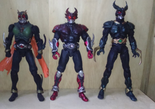 Sic kamen rider cavaleiro dragao ryuki knigth ohjya zolda blade garren chalice agito gills - Foto 3
