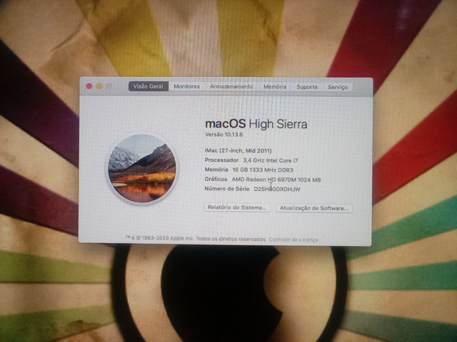 iMac 27 Inch 2011 i7 3.4 GHz Quad Core HD 2 TB (Leia) Não Aceito oferta... - Foto 2