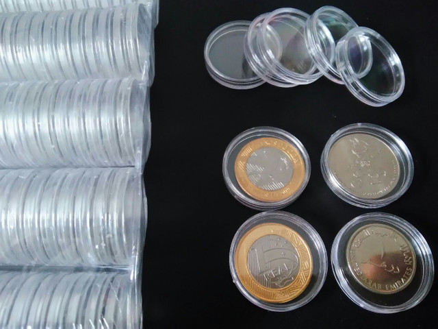 CX. em ACRÍLICO para moedas colecionáveis.27mm