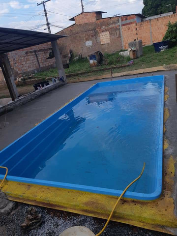 Piscina de fibra Com praia 5,60x2,60 - Foto 2