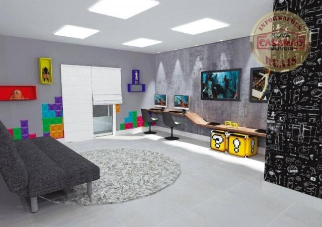 Apartamento com 1 dormitório à venda, 46 m² por R$ 232.000 - Vila Caiçara - Praia Grande - Foto 17