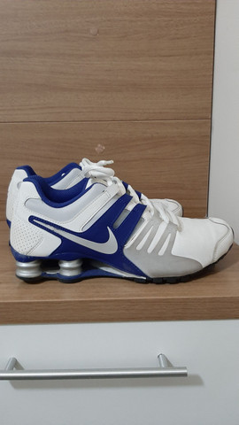 Nike Shock azul e branco - Foto 4