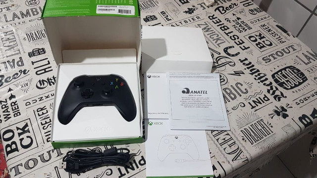 Controle Xbox One S Preto + Cabo Para Pc - (Modelo de controle com P2) Microsoft - Foto 2