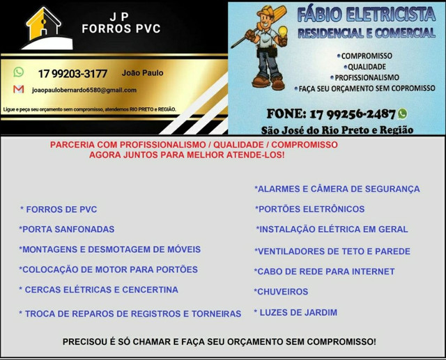 Forro PVC e Elétrica