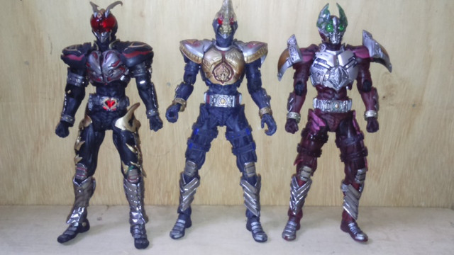 Sic kamen rider cavaleiro dragao ryuki knigth ohjya zolda blade garren chalice agito gills - Foto 4