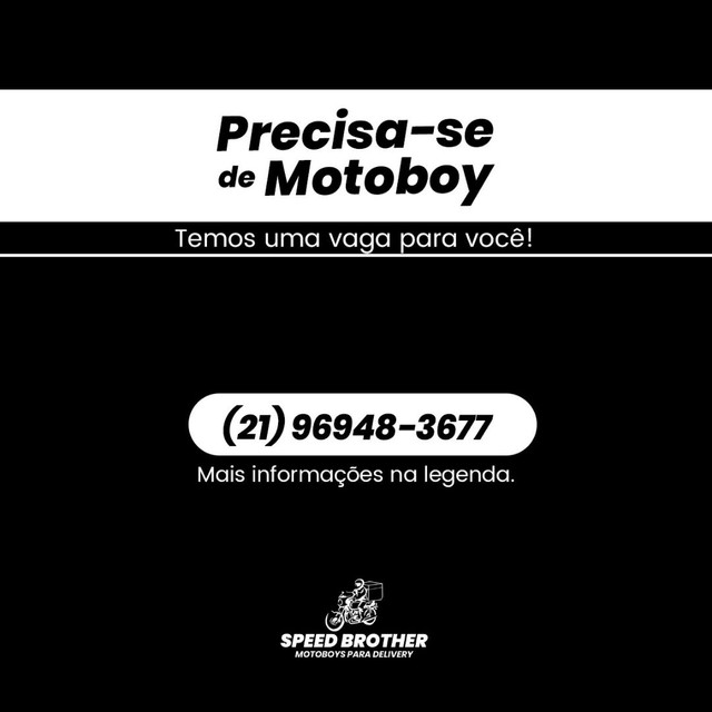 Contrata-se motoboy