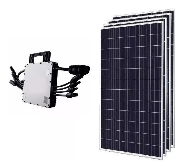 Kit micro inversor Hoymiles 1200w com painéis