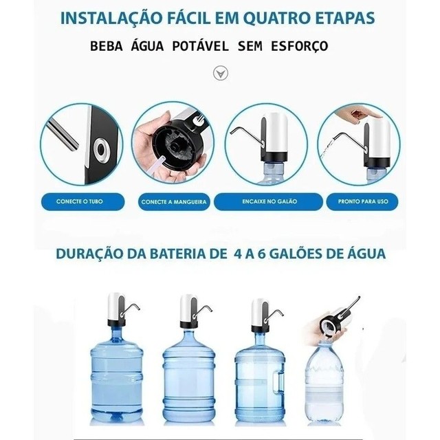 BOMBA ELÉTRICA PARA GARRAFÃO 