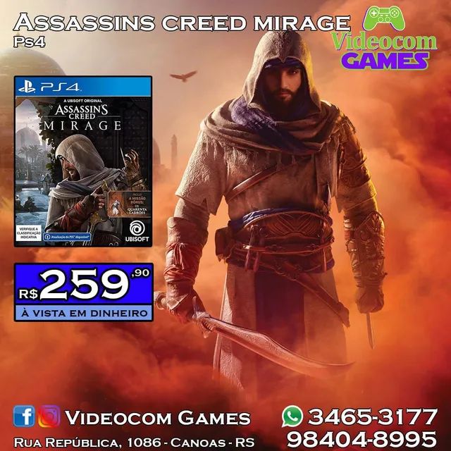 Jogo PS4 Assassins Creed Mirage