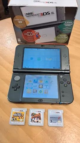 3DS XL Azul, Sem Caixa