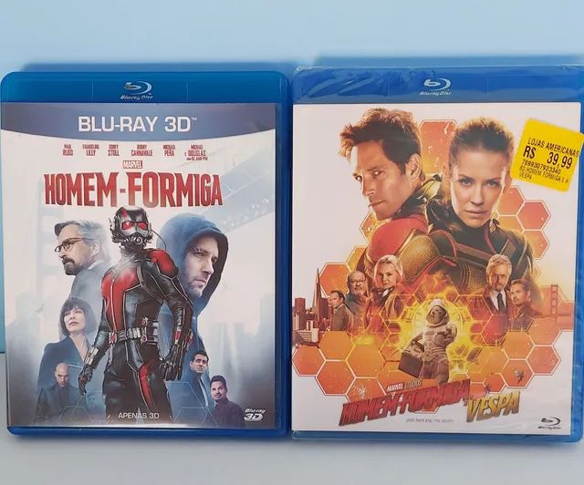 Blu-ray Filme Homem Formiga 1 e 2 Dub e Leg original