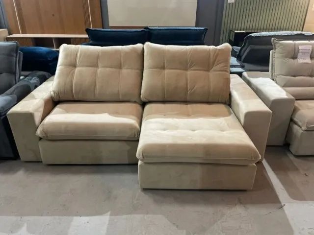 Sofá Retrátil e Reclinável Niterói_2,50m  Molas Ensacadas   Pronta Entrega! - Foto 2
