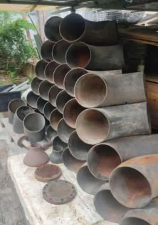 Conexão, flange e curva aço carbono