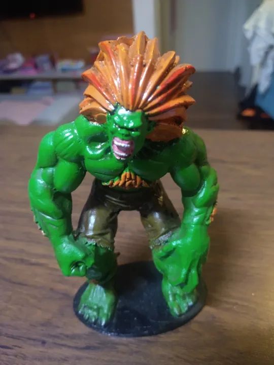 boneco Blanka Street Fighter action figure - favor ler anúncio