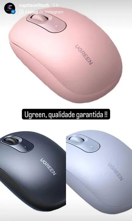 Mouse sem fio wirelles Ugreen - Foto 3
