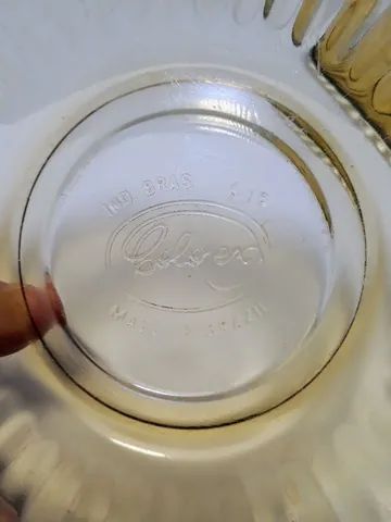 Antiguidade 02 pires de vidro Colorex  - Foto 5