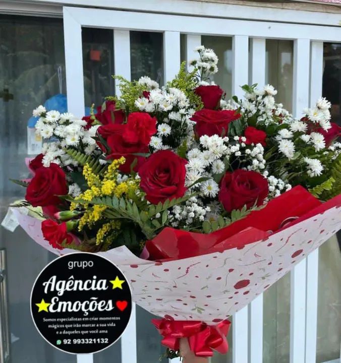 Buquê de Flores Vermelhas românticos7