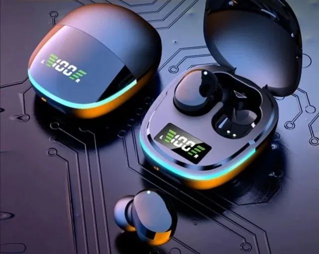 Fone Bluetooth sem fio com microfone, cancelamento de ruído, ecrã LED, TWS - Foto 4