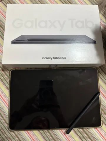 Samsung Galaxy Tab S8 5g, 8gb Ram, 256gb, Tela De 12.4 Cor