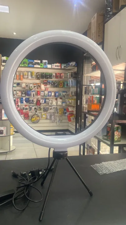 Ring Light Iluminador Luz Led 10 Polegadas Com Tripé de Mesa -Loja Coimbra Computadores 