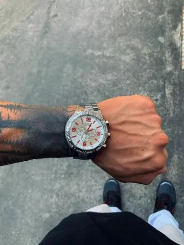 Relogio pulso luxo  aço Inoxidável  - Foto 2