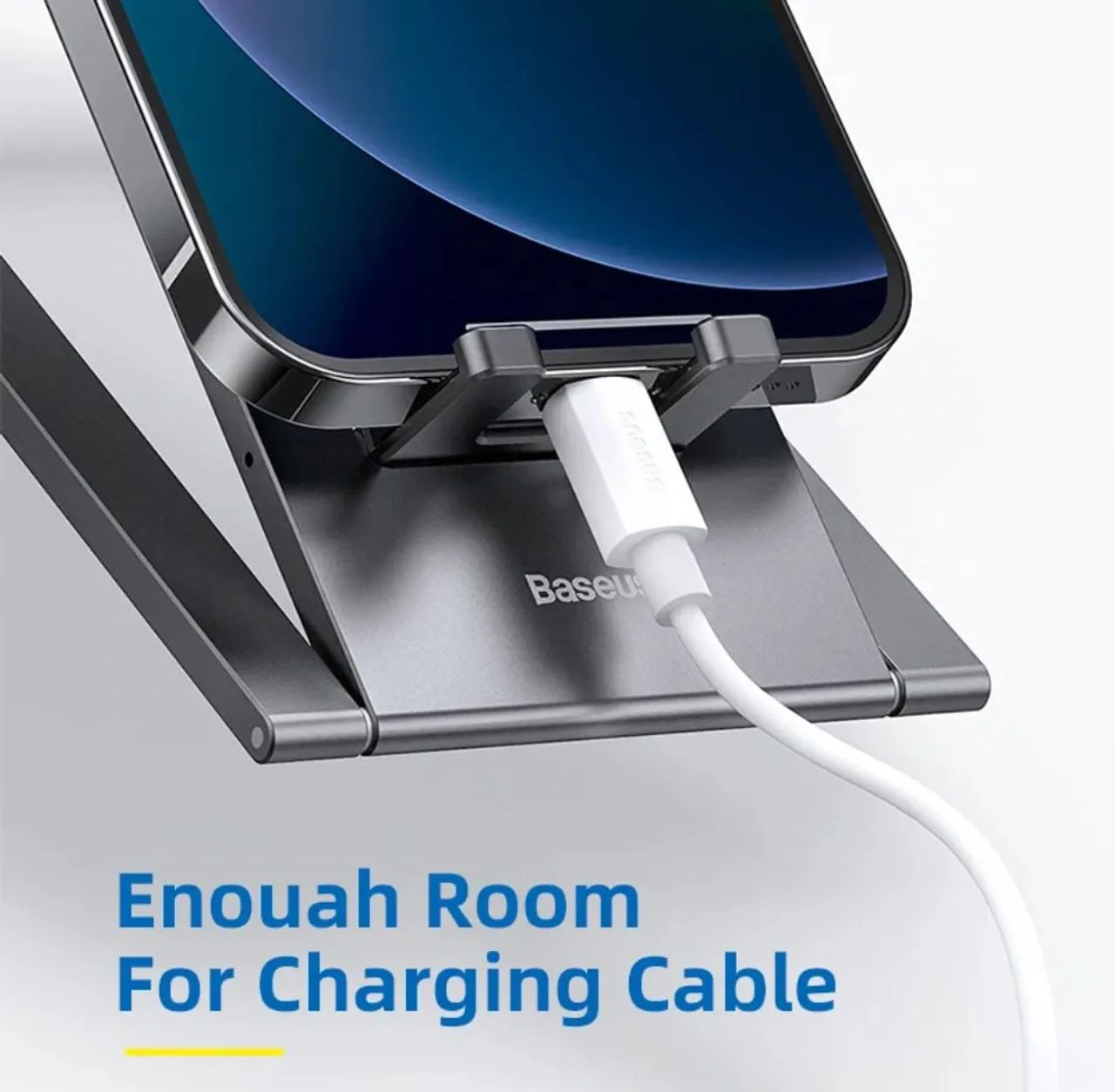 Suporte de mesa P/ celular Baseus dobrável Metal - Foto 5