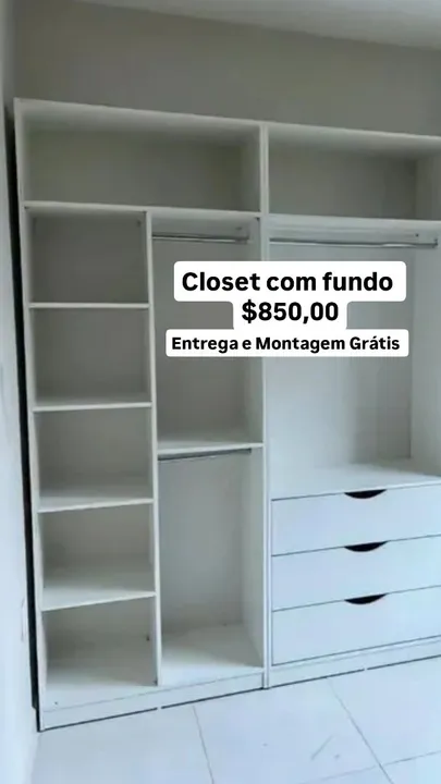 Closet com fundo - R$850,00
