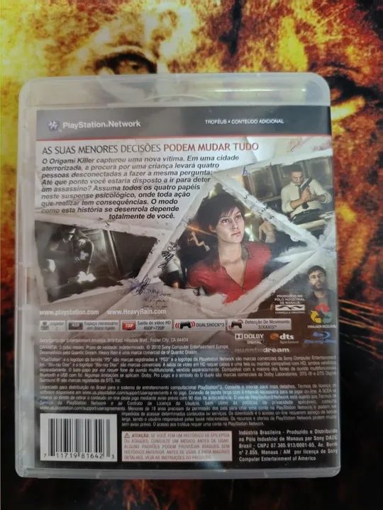 Heavy Rain Ps3 Playstation 3 Original Game Mídia Física - Promoção - Foto 4