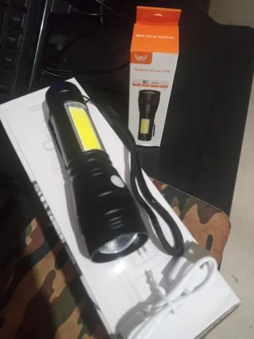 Lanterna Super LED Potente Militar Recarregável (Garantia) - Foto 2