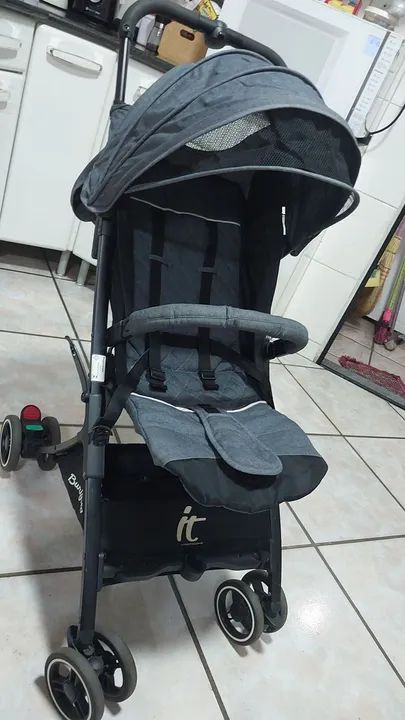 Carrinho de bebê it Burigotto - cinza 0 a 15kg - Foto 4