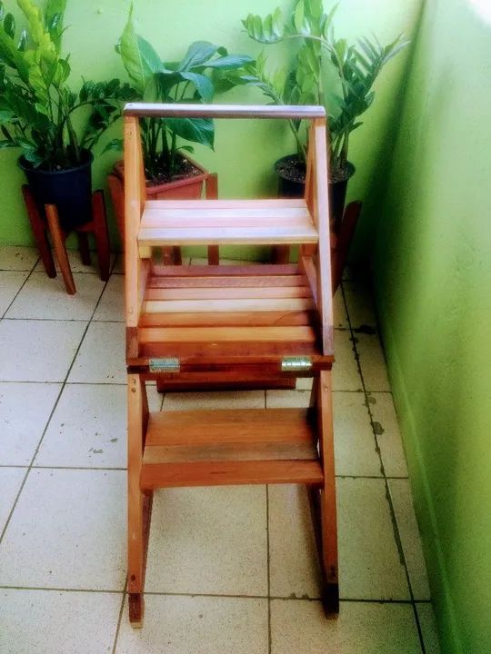 Cadeira escada 2em1  - Foto 2
