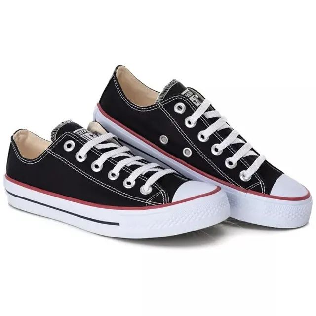 Tenis All Star Cano Baixo Preto - Foto 5