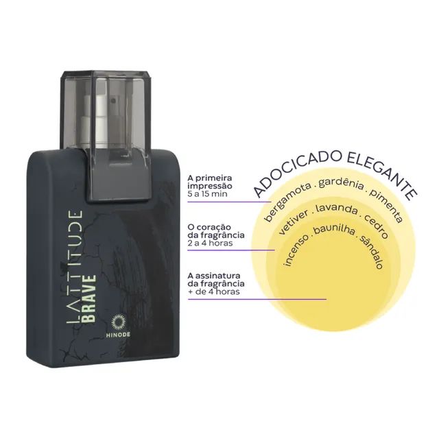 Lattitude Brave Deo Colônia Hinode 100 ml  - Foto 2