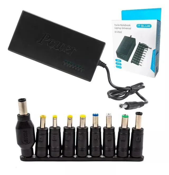 Fonte carregador para notebook universal com pinos(Jk Eletrônicos Qualidade e Honestidade)