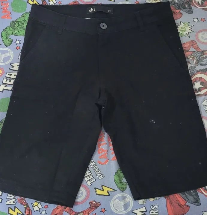 Short Masculino - Preto algodão (Novo). - Foto 5