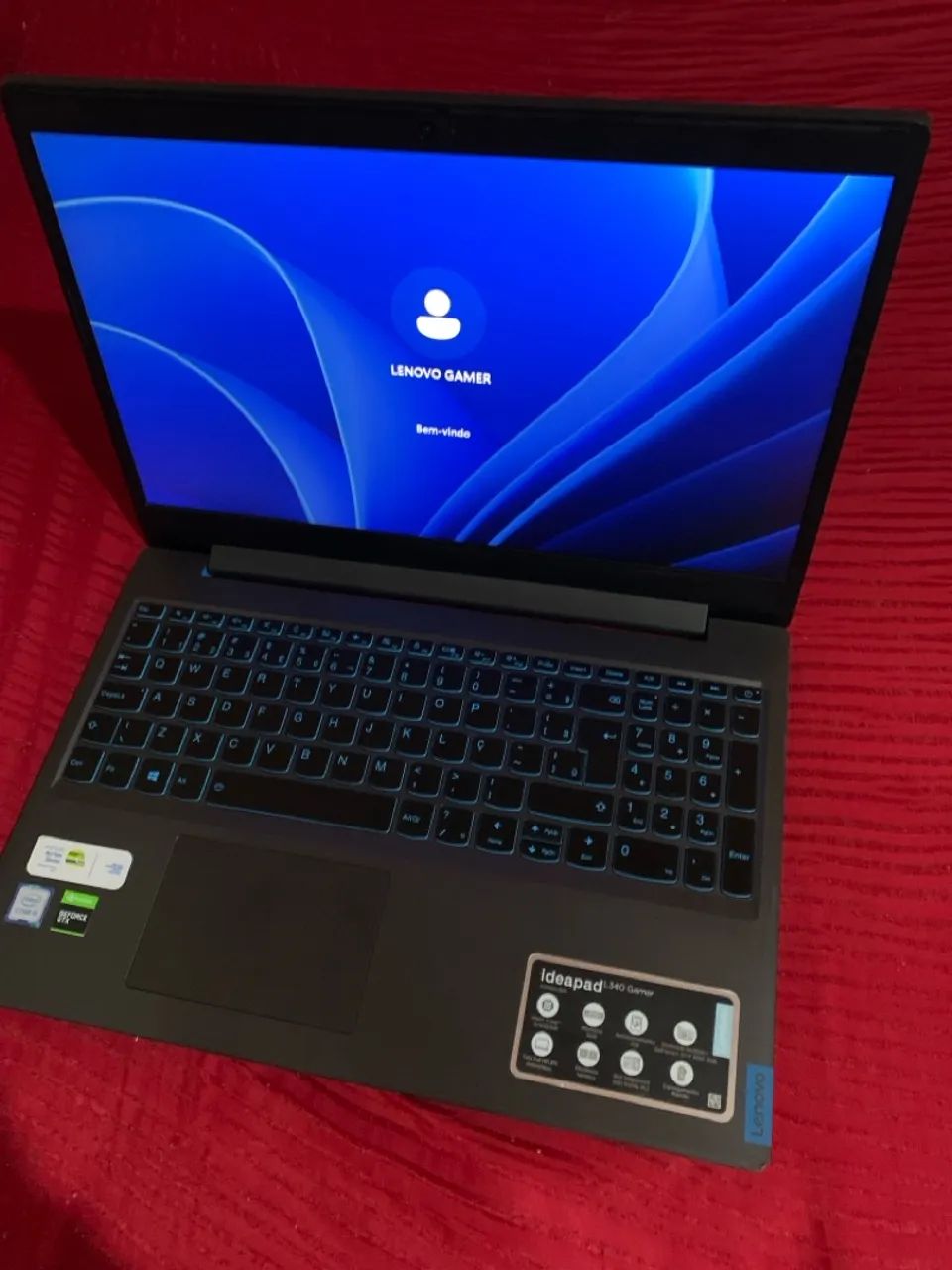 Notebook  Gamer i5 -9300HF  8GB RAM 1TB HD NVIDIA GTX 1050 - Foto 3