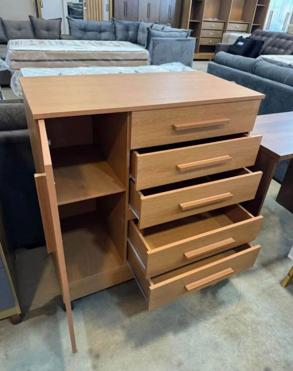 Cômoda com porta e gavetas - Nova - Foto 3