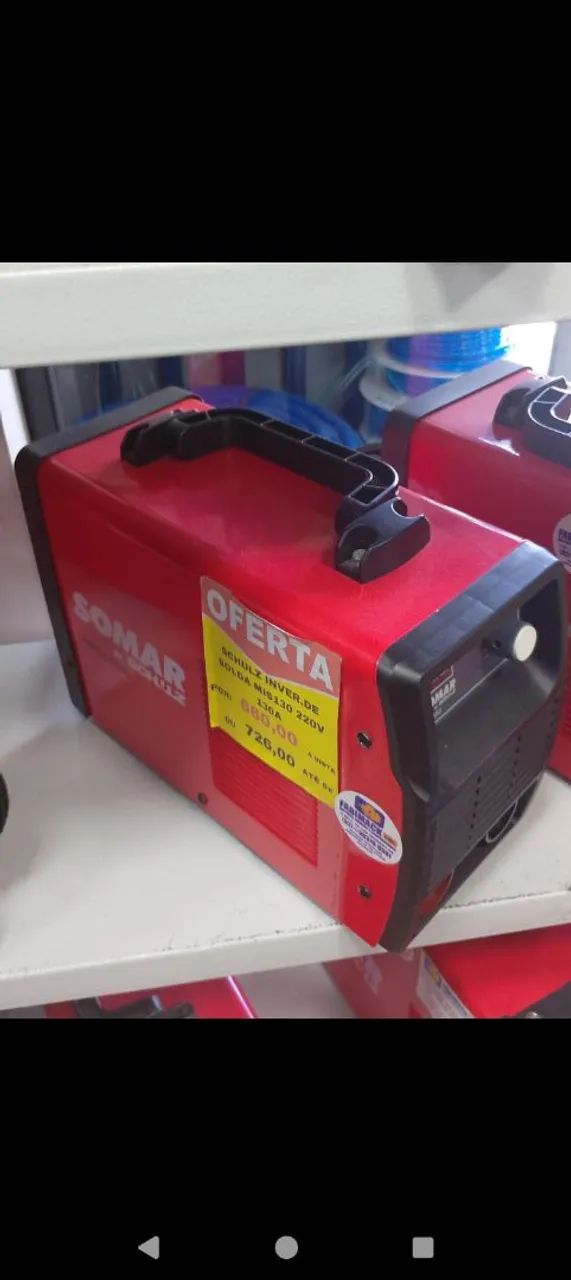 MAQUINA DE SOLDA 130A 220V MIS130 SOMAR