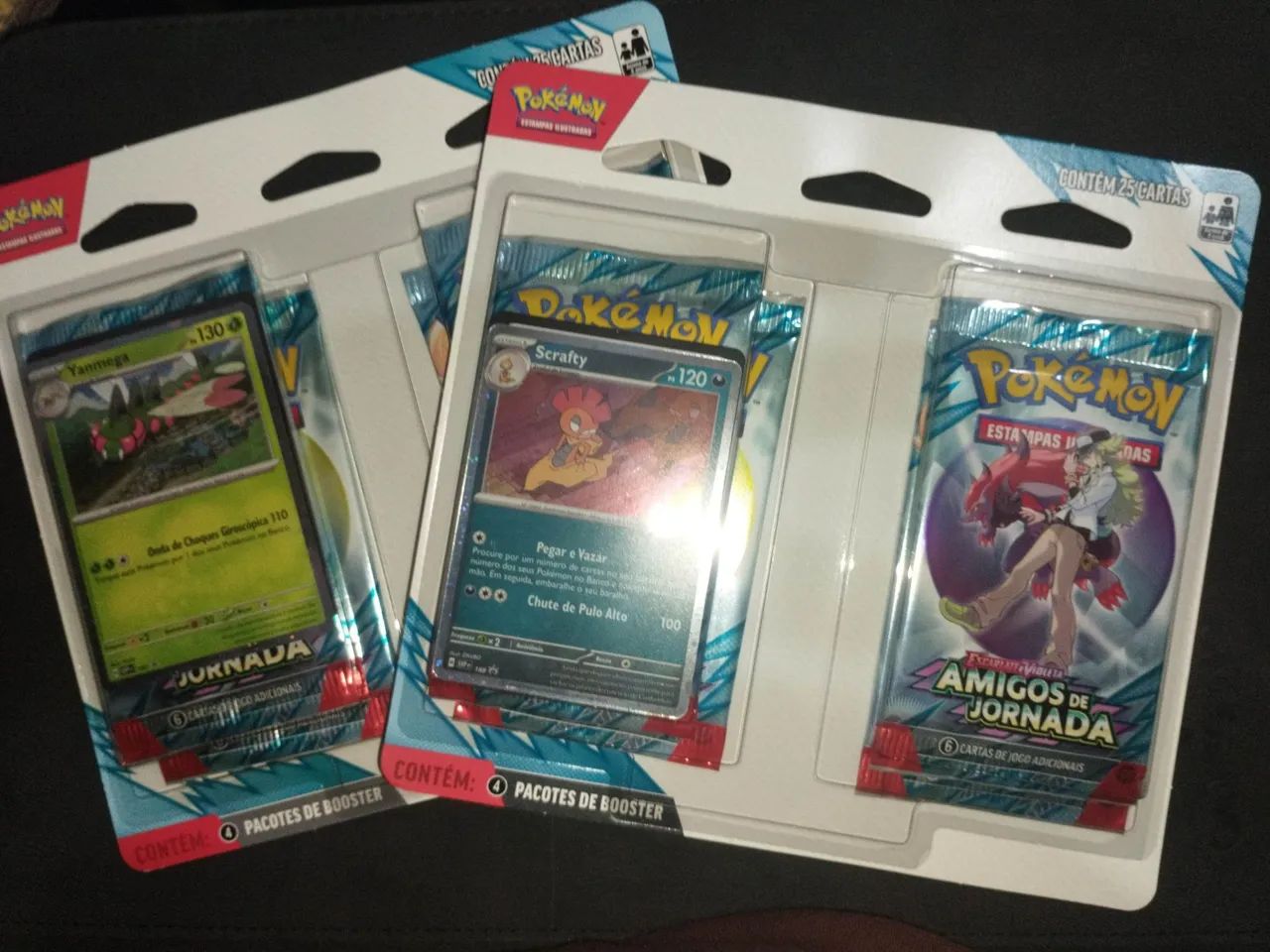 Pacote quádruplo/ quad pack blister de Booster Pokémon Jornadas