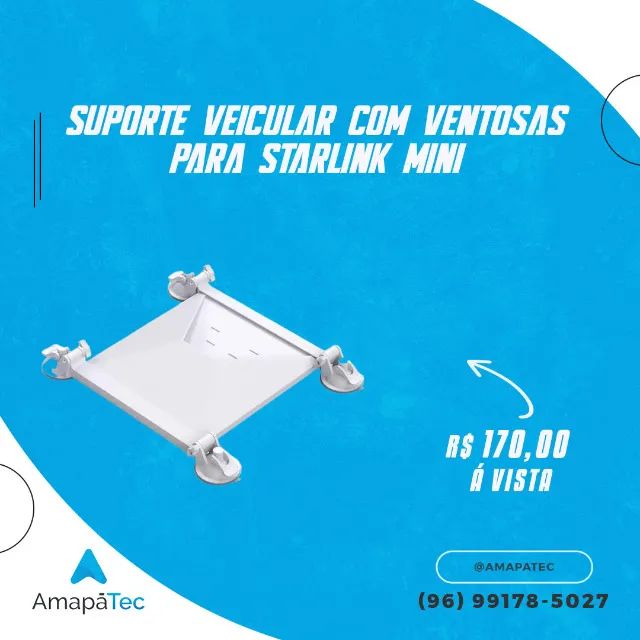 Suporte com ventosa para Starlink Mini