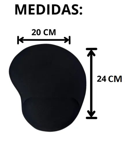Mousepad ergonômico gamer com apoio de punho - Foto 2