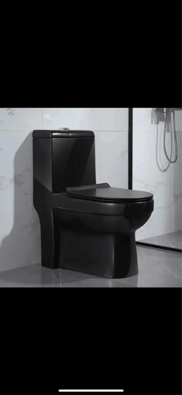 Vaso Sanitário Preto Moderno