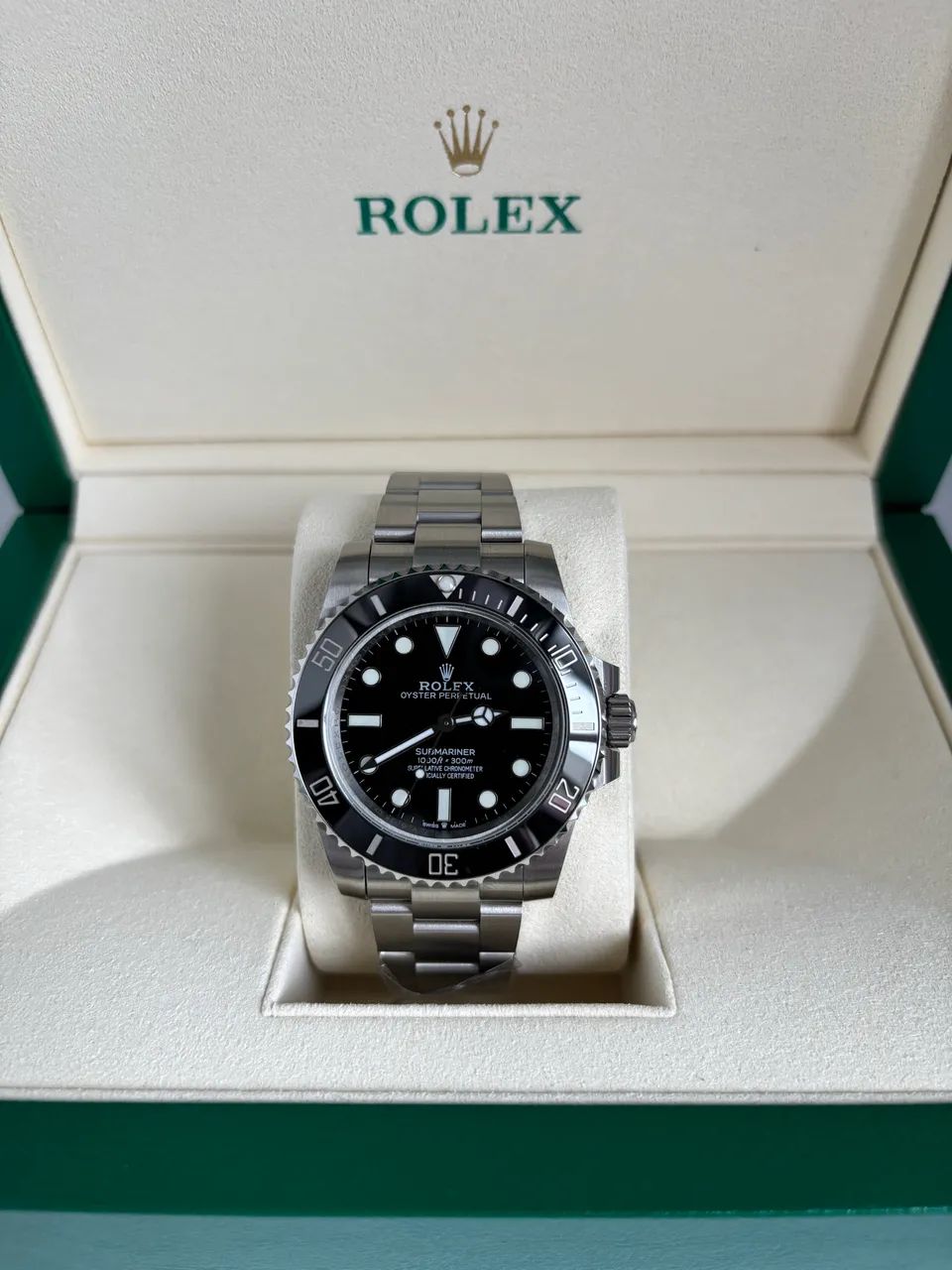 Relógio Masculino Automático Submariner Aço Black Clean Completo 