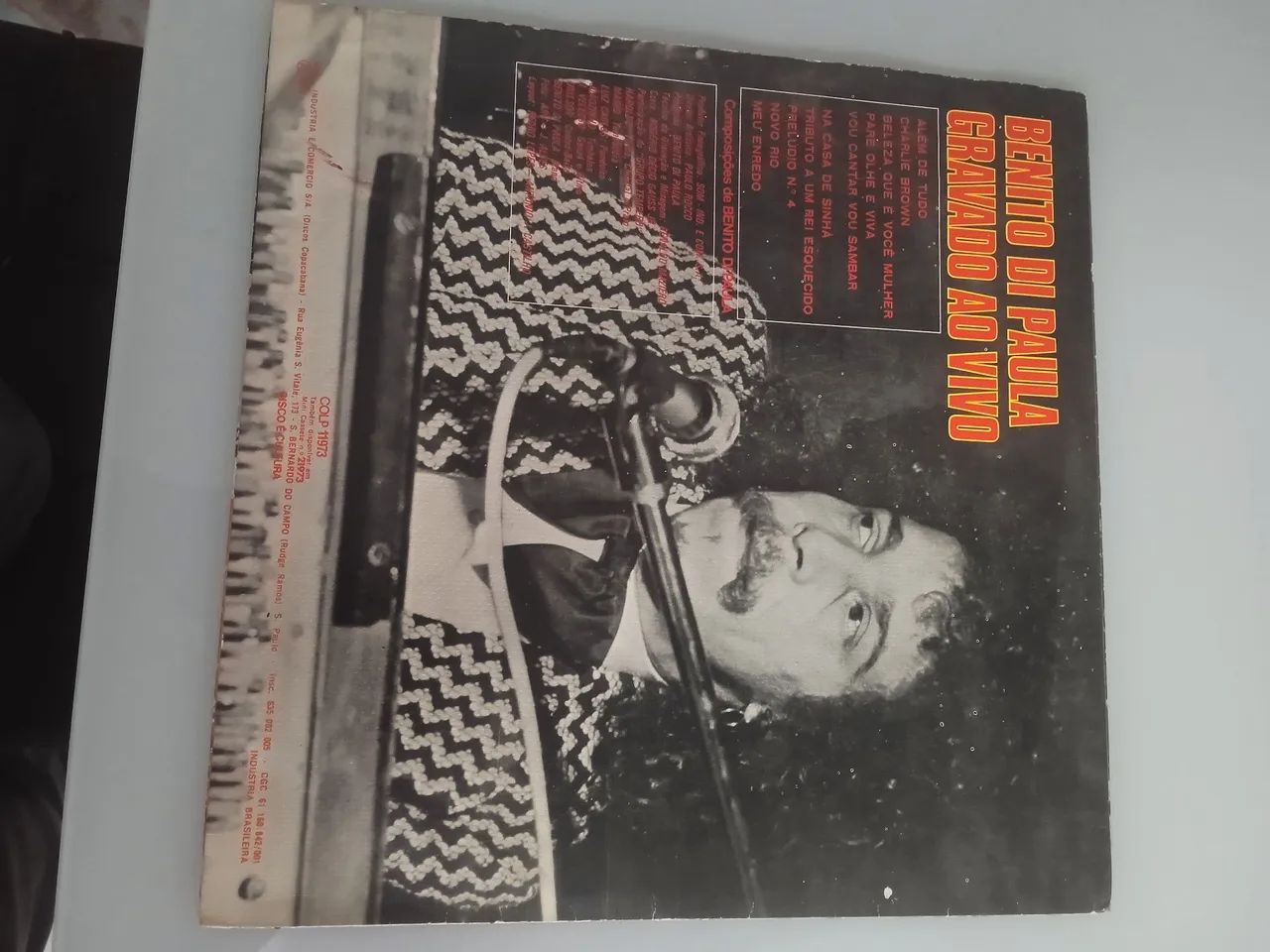 Disco Vinil - Benito Di Paula - Gravado Ao Vivo - Foto 2