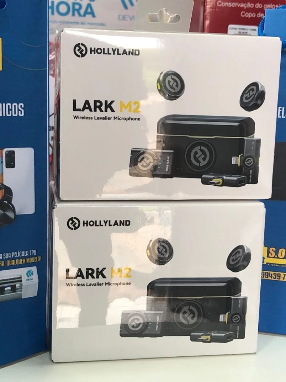 Microfone de lapela Hollyland Lark M2 combo