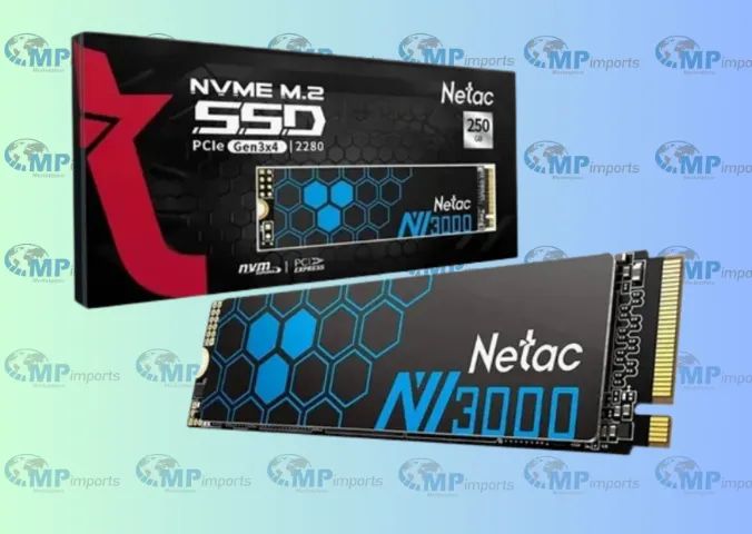 Loja MP Imports: SSD Netac NV3000 250GB M.2 2280 PCIe GEN3X4 NVME 